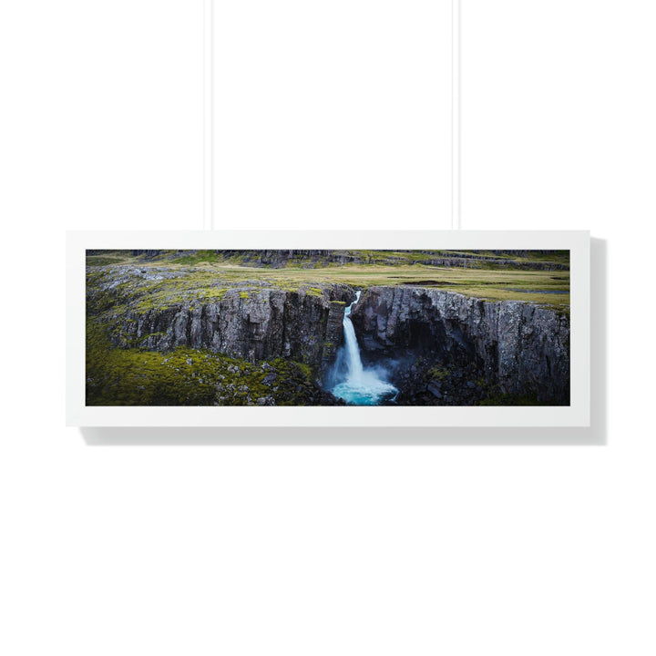 A Remote Waterfall - Framed Print - Visiting This World