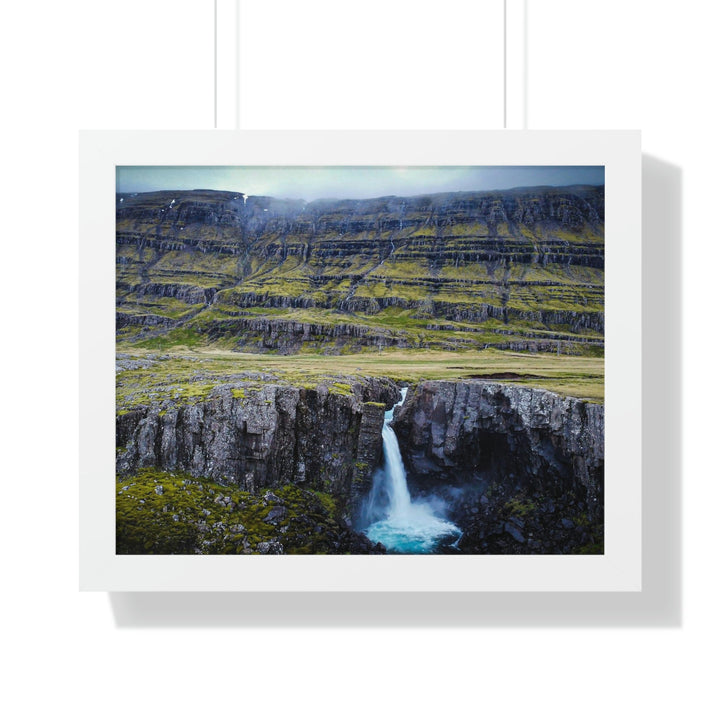 A Remote Waterfall - Framed Print - Visiting This World