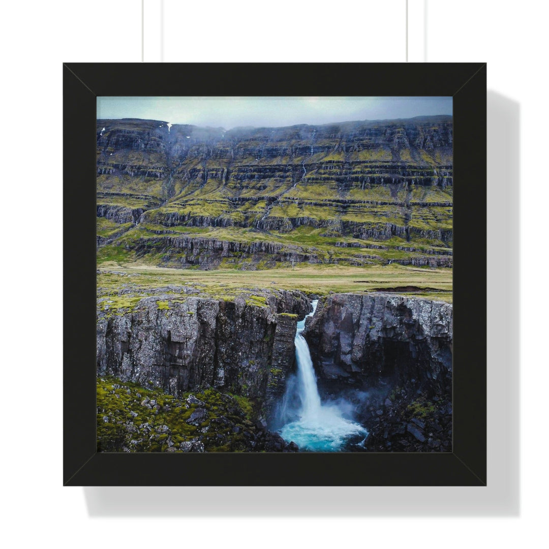 A Remote Waterfall - Framed Print - Visiting This World