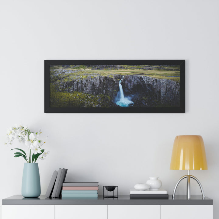 A Remote Waterfall - Framed Print - Visiting This World