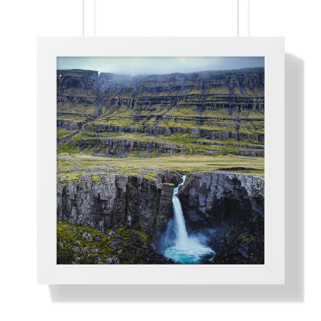 A Remote Waterfall - Framed Print - Visiting This World