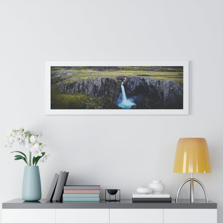 A Remote Waterfall - Framed Print - Visiting This World