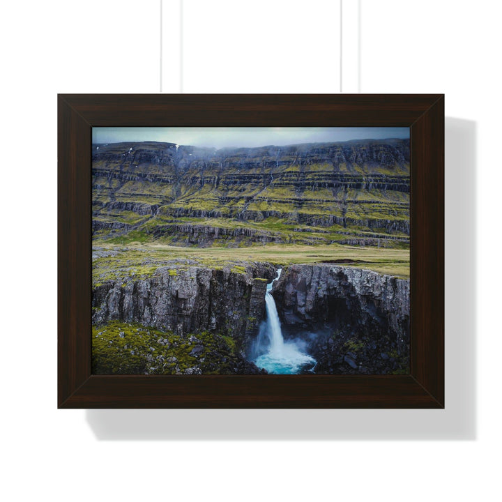 A Remote Waterfall - Framed Print - Visiting This World