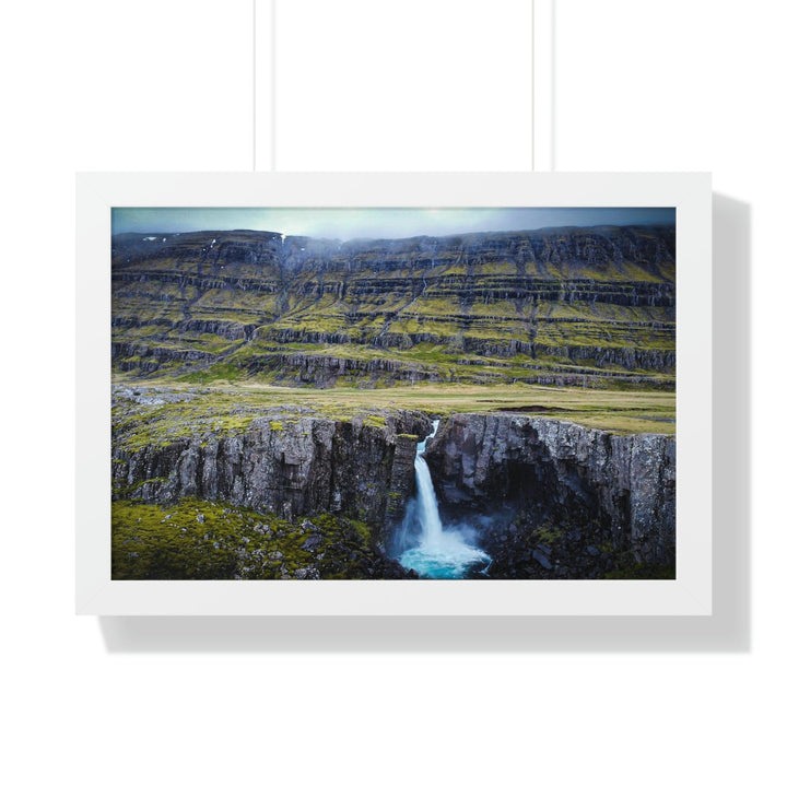 A Remote Waterfall - Framed Print - Visiting This World