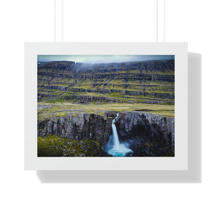 A Remote Waterfall - Framed Print - Visiting This World