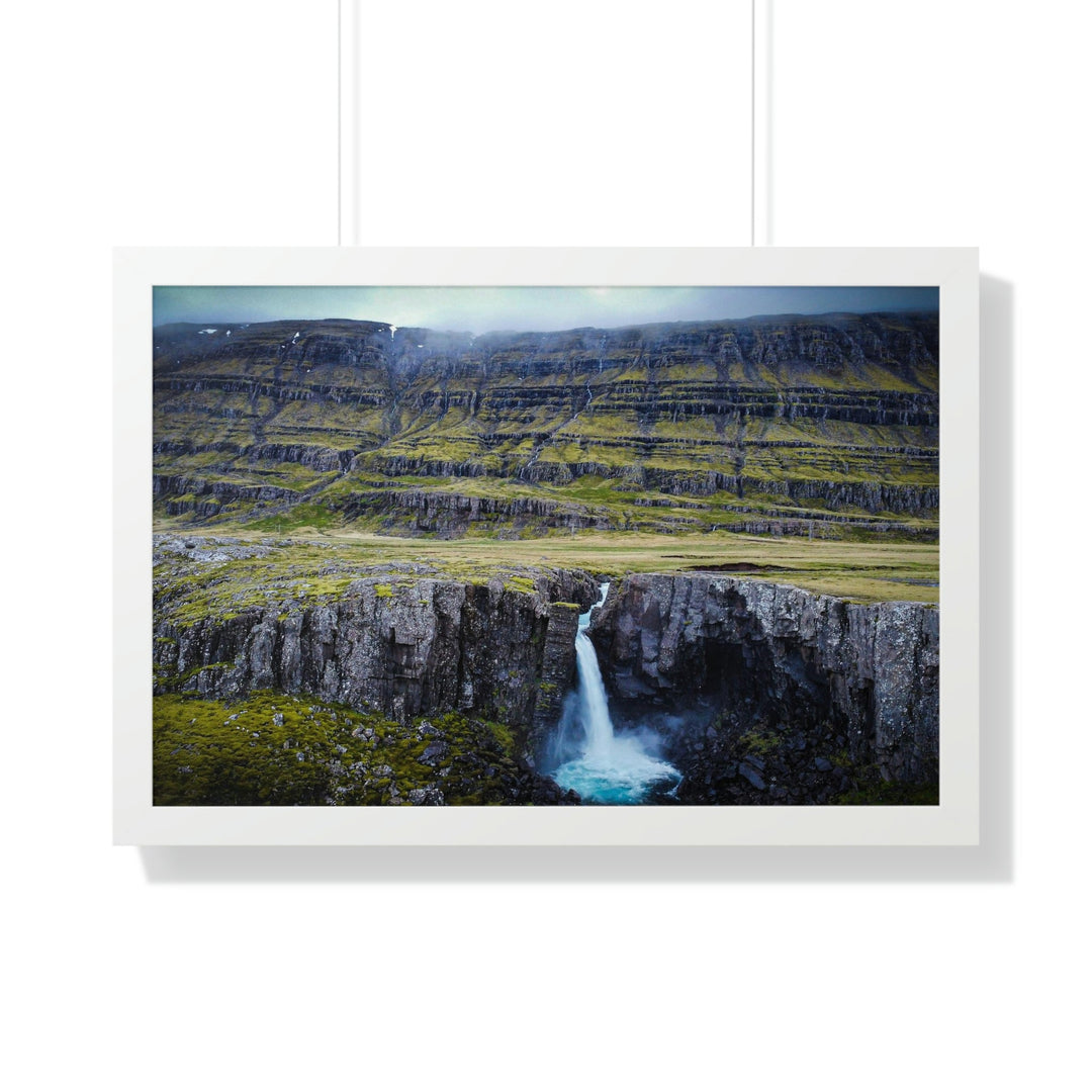 A Remote Waterfall - Framed Print - Visiting This World