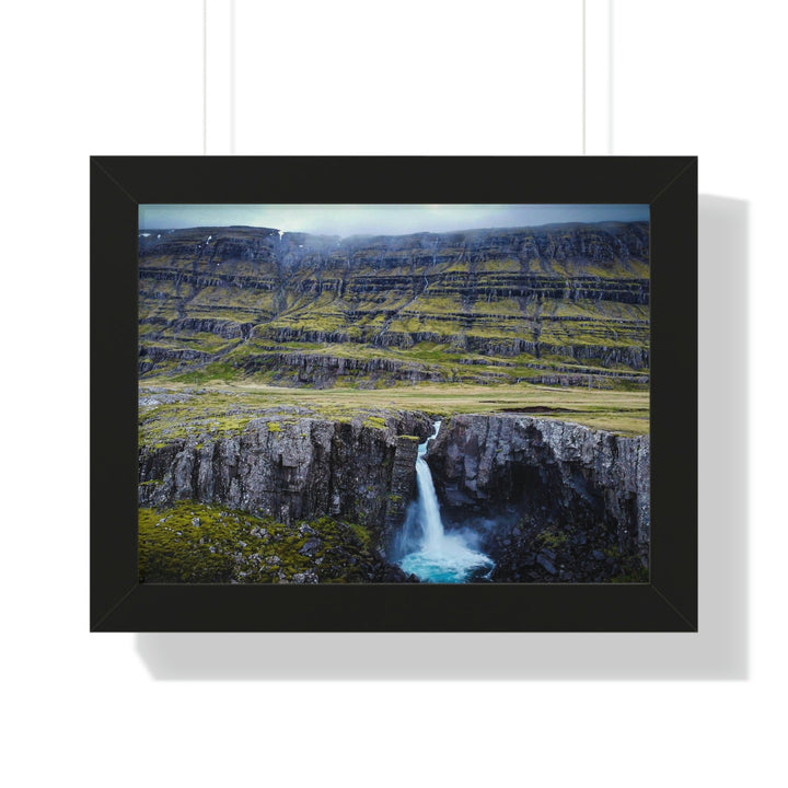 A Remote Waterfall - Framed Print - Visiting This World