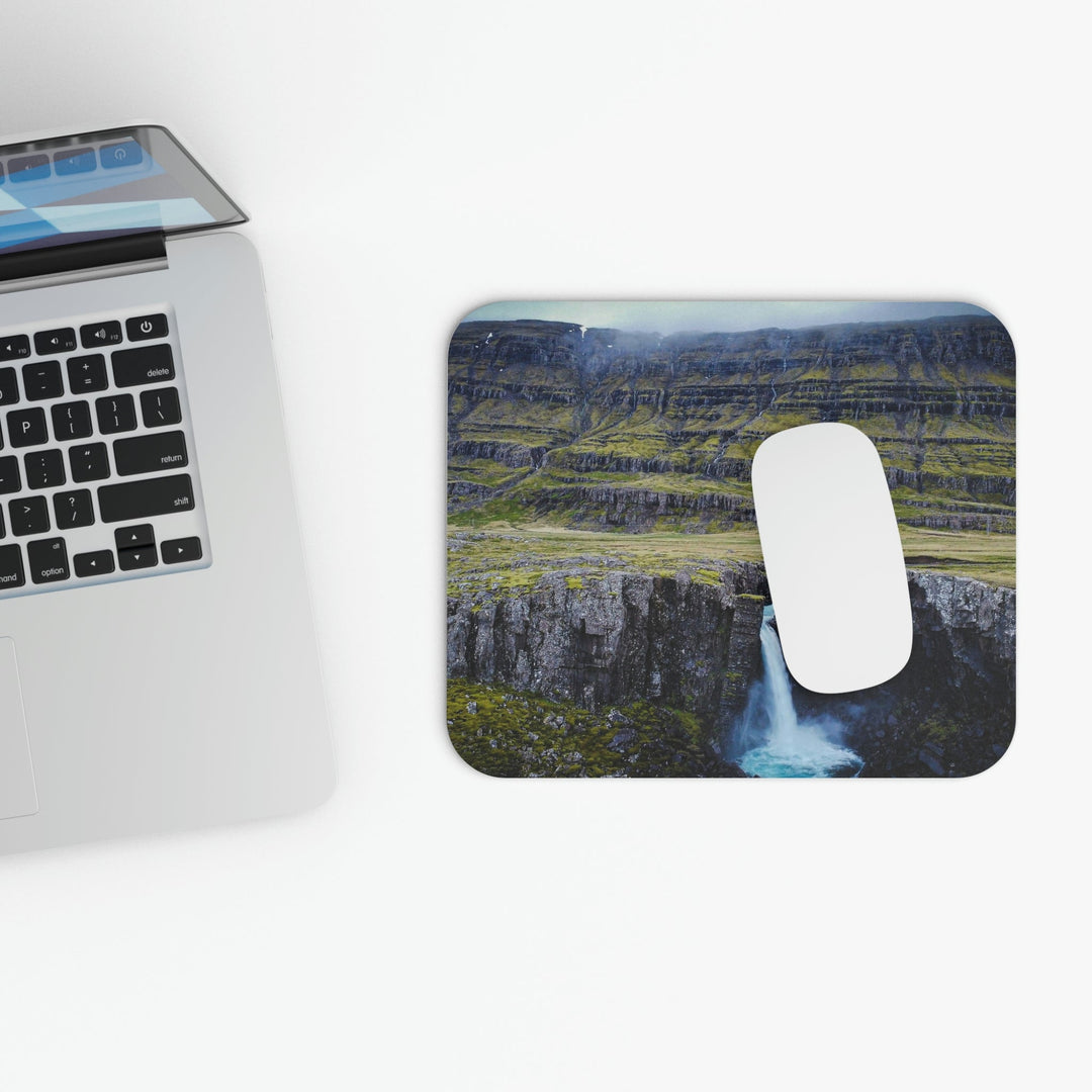 A Remote Waterfall - Mouse Pad (Rectangle) - Visiting This World