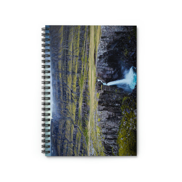 A Remote Waterfall - Spiral Ruled Line Notebook - Visiting This World