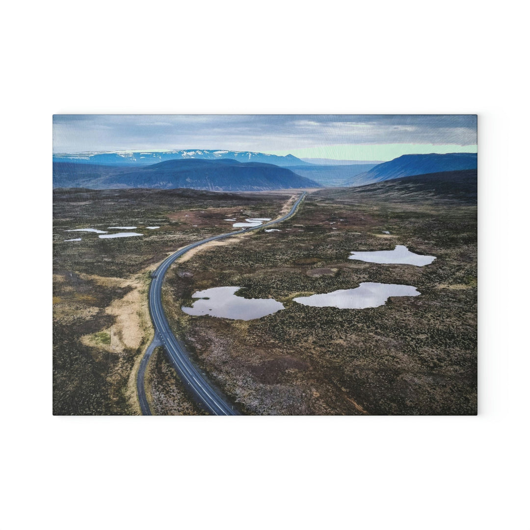 A Road Worth Traveling - Glass Cutting Board - Visiting This World