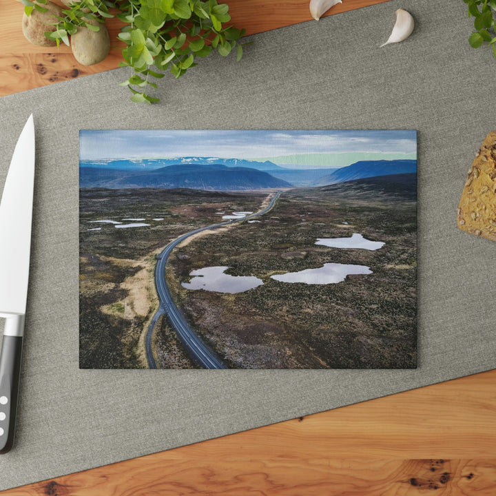 A Road Worth Traveling - Glass Cutting Board - Visiting This World