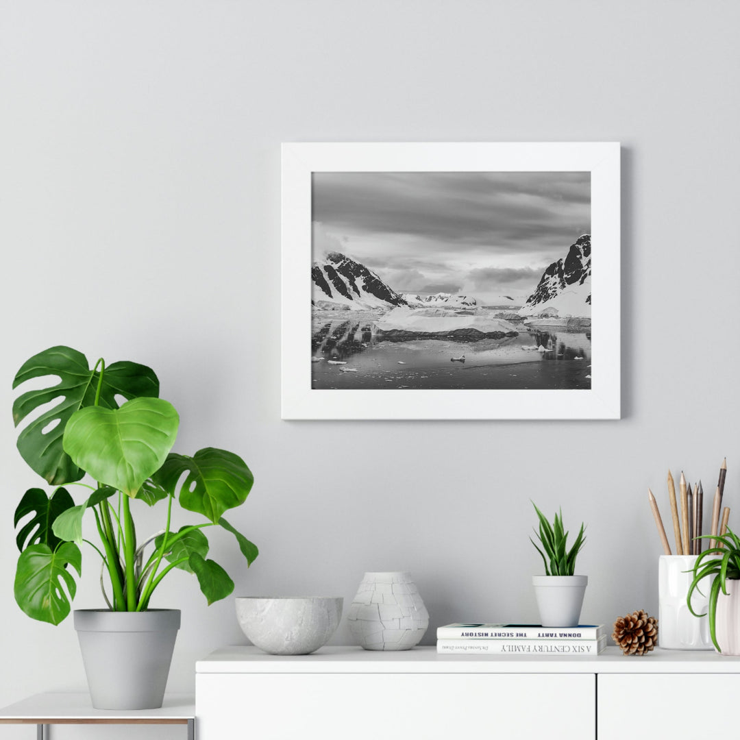 A Still Day in Black and White - Framed Print - Visiting This World