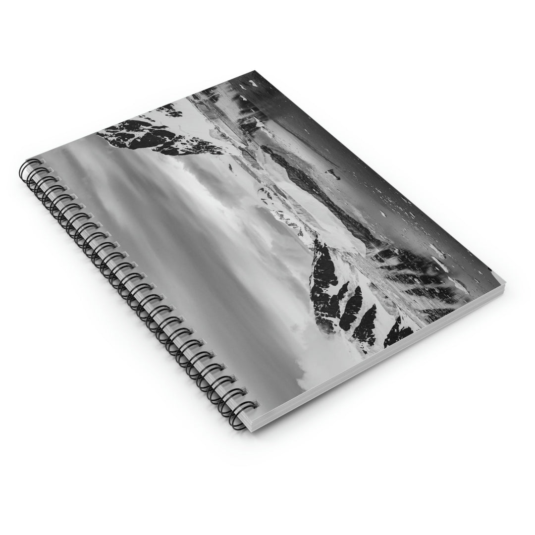 A Still Day in Black and White - Spiral Ruled Line Notebook - Visiting This World