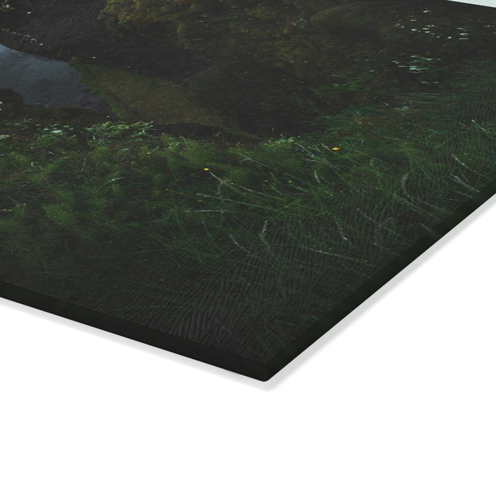 A View of the River - Glass Cutting Board - Visiting This World