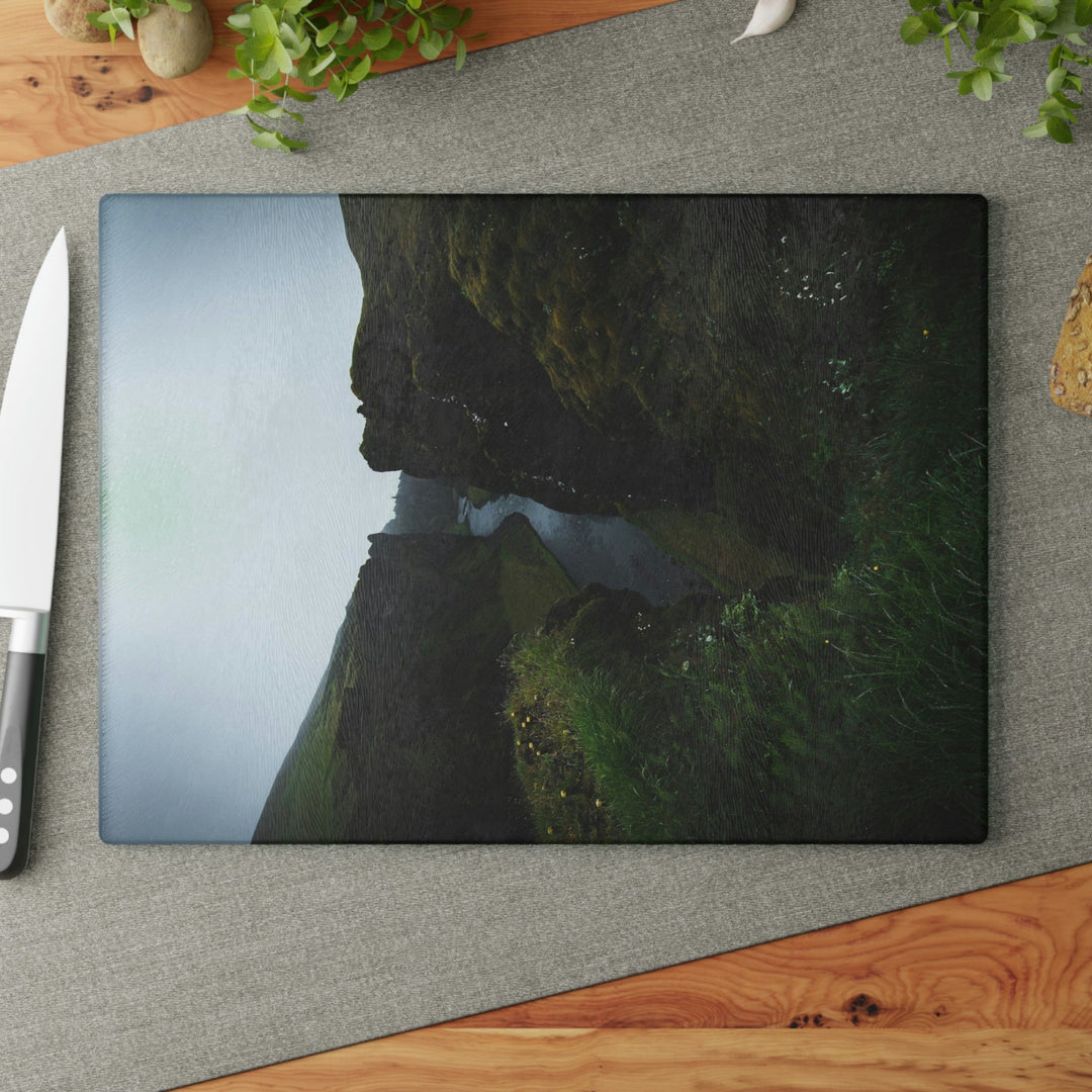 A View of the River - Glass Cutting Board - Visiting This World