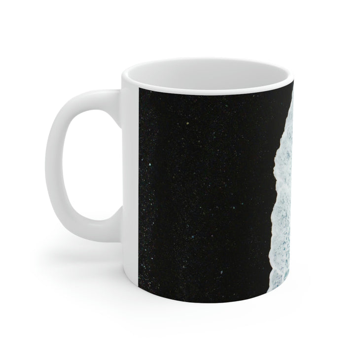 A Wave on Volcanic Sand - Ceramic Mug 11oz - Visiting This World