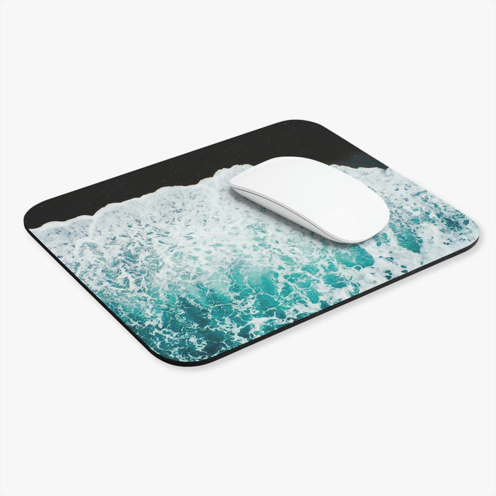 A Wave on Volcanic Sand - Mouse Pad (Rectangle) - Visiting This World