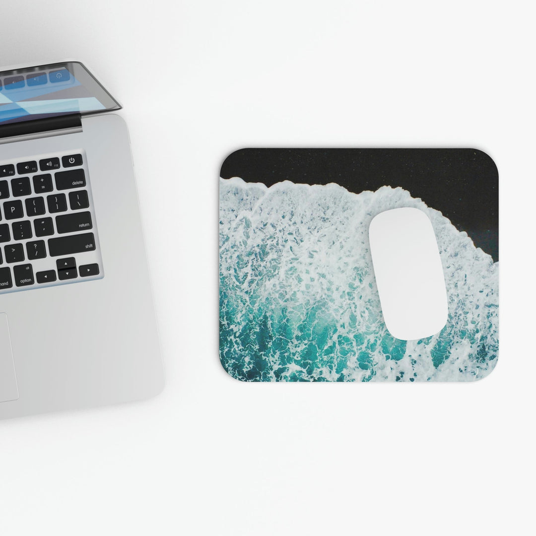 A Wave on Volcanic Sand - Mouse Pad (Rectangle) - Visiting This World