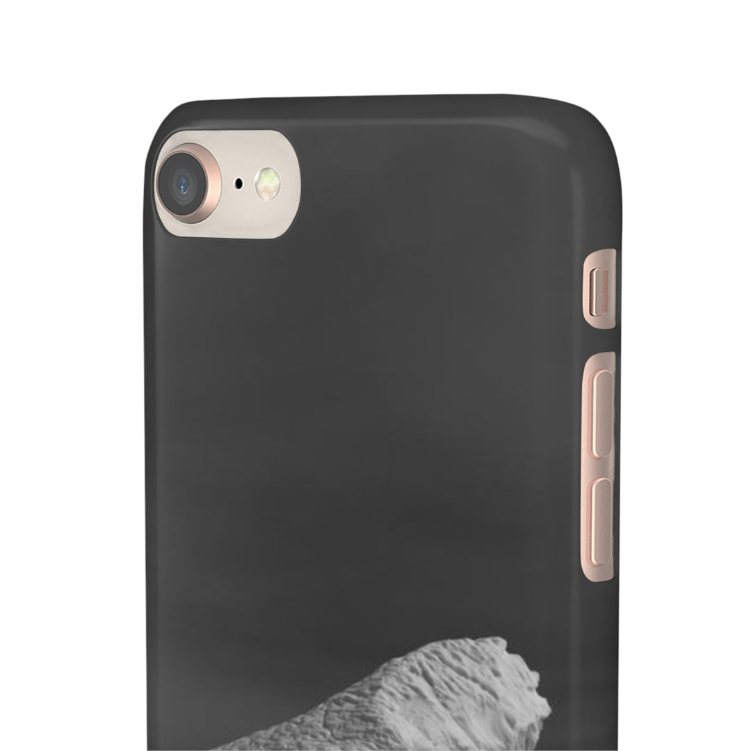 The Angles of an Iceberg in Black and White - Phone Case