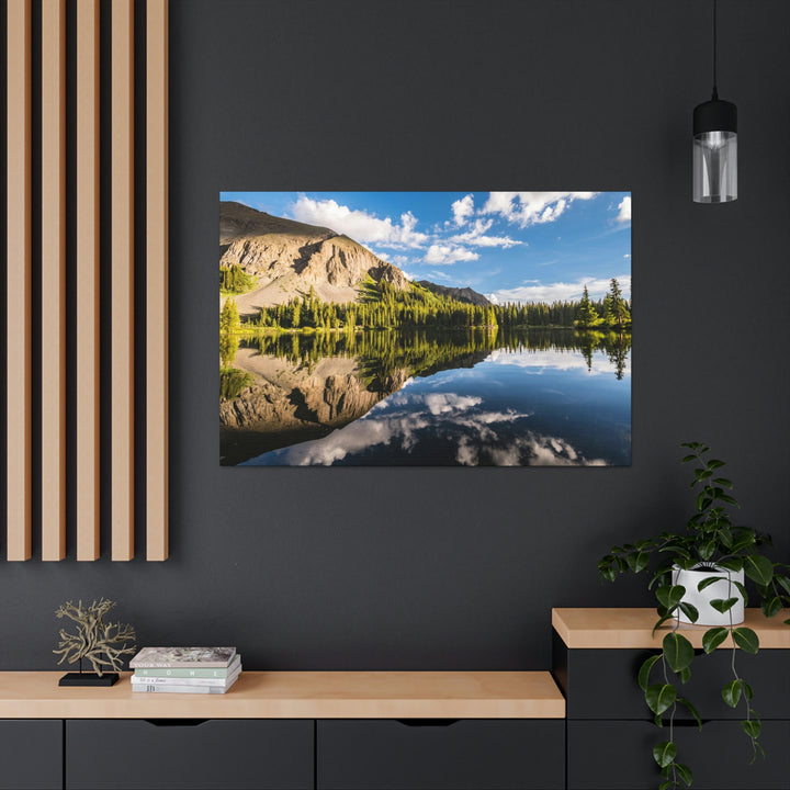 Mountain Scene Reflected - Canvas