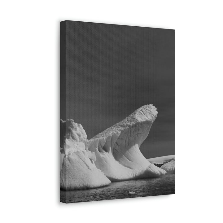 The Angles of an Iceberg in Black and White - Canvas