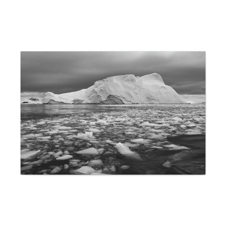 Lane of Ice In Black and White - Canvas