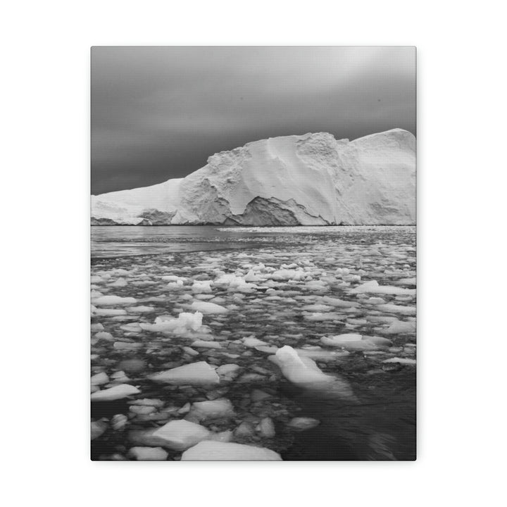 Lane of Ice In Black and White - Canvas