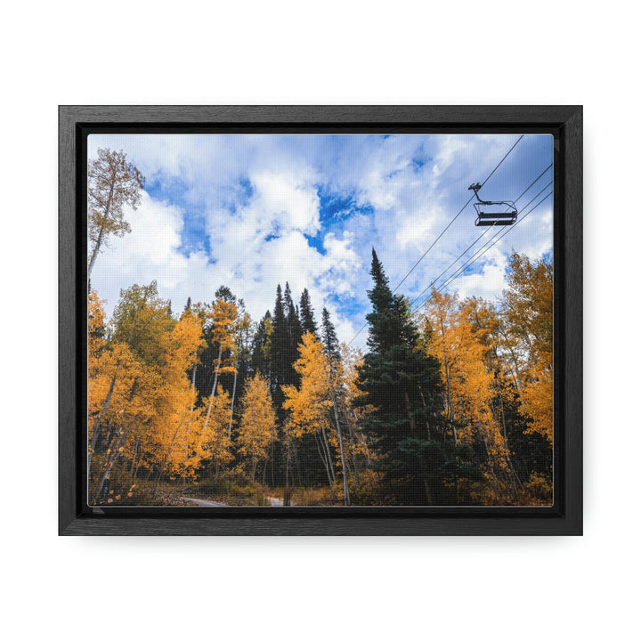 Chairlift in Suspension - Canvas with Frame