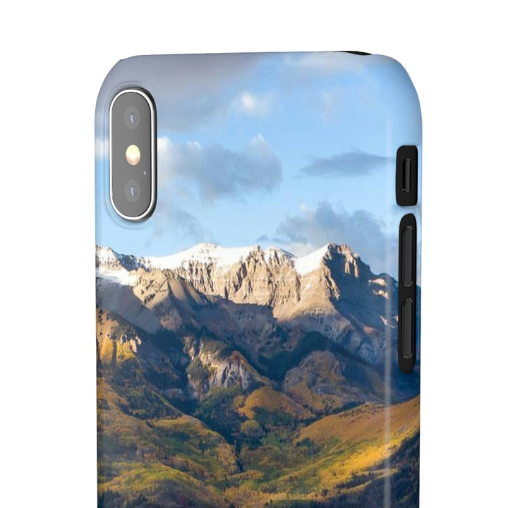 Glowing Mountainside - Phone Case