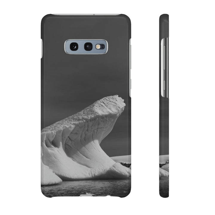 The Angles of an Iceberg in Black and White - Phone Case