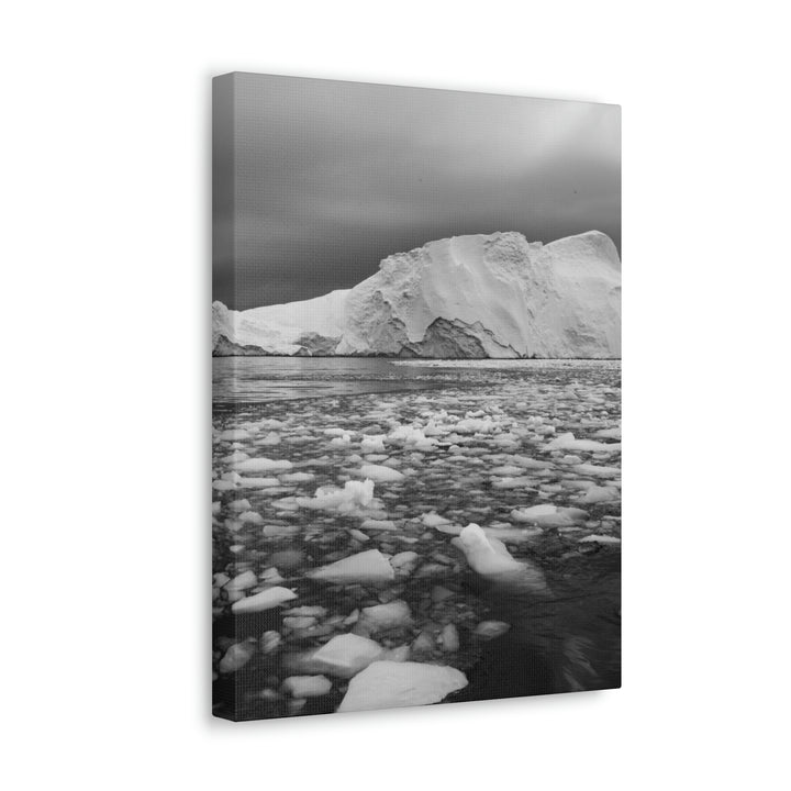 Lane of Ice In Black and White - Canvas