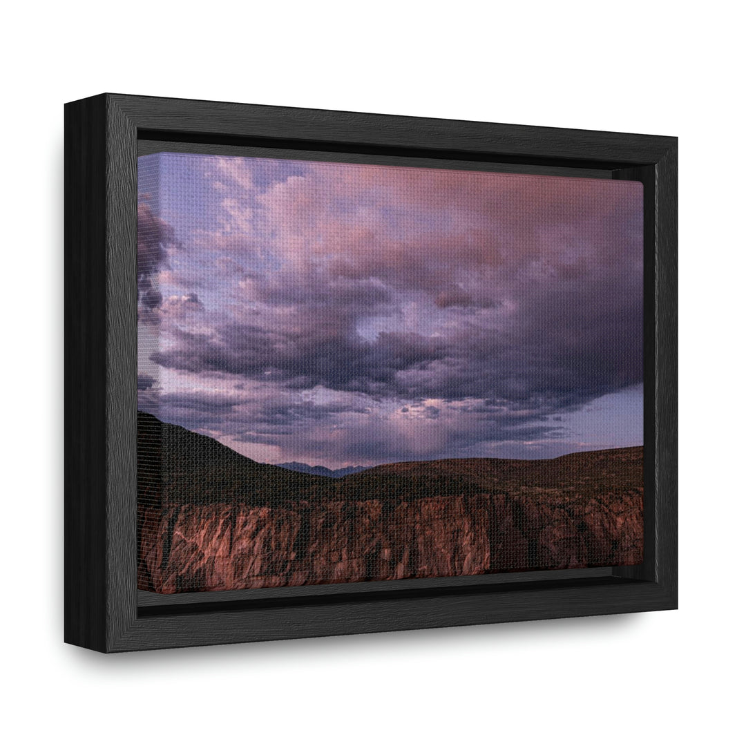 Painted Wall at Sunset Part 3 - Canvas with Frame