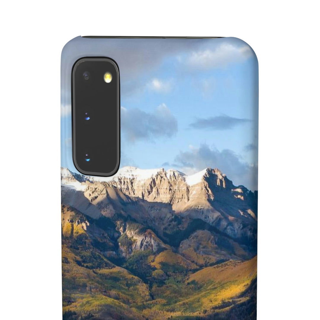 Glowing Mountainside - Phone Case