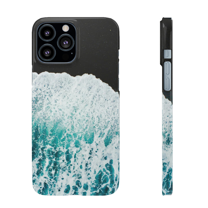 A Wave on Volcanic Sand - Phone Case