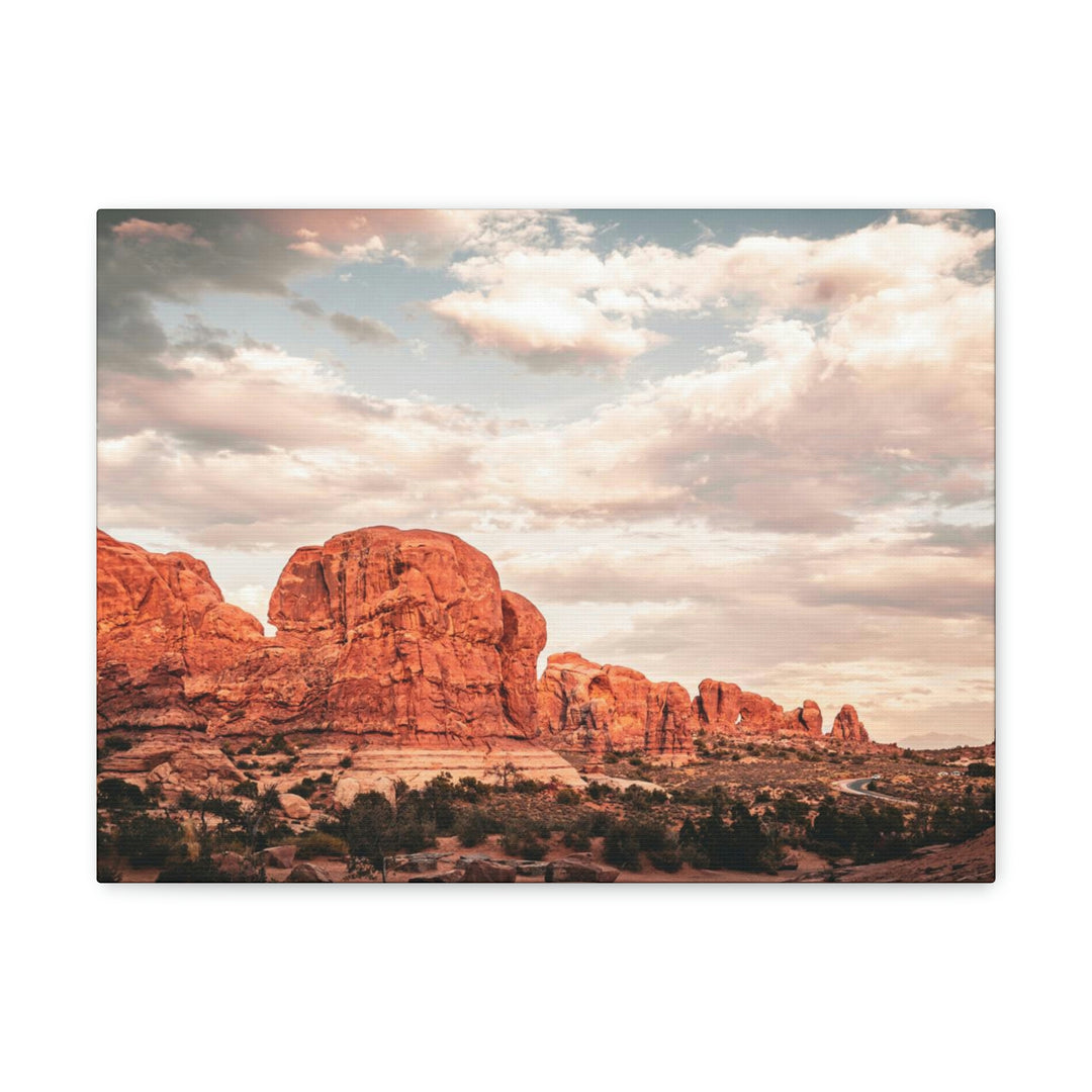 A Desert Sunset - Canvas