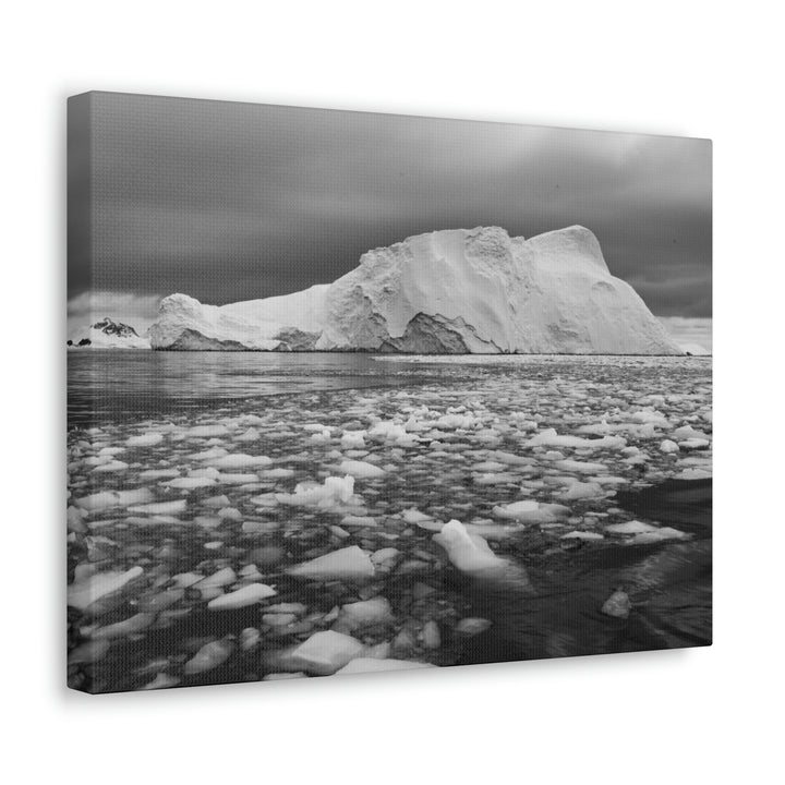 Lane of Ice In Black and White - Canvas