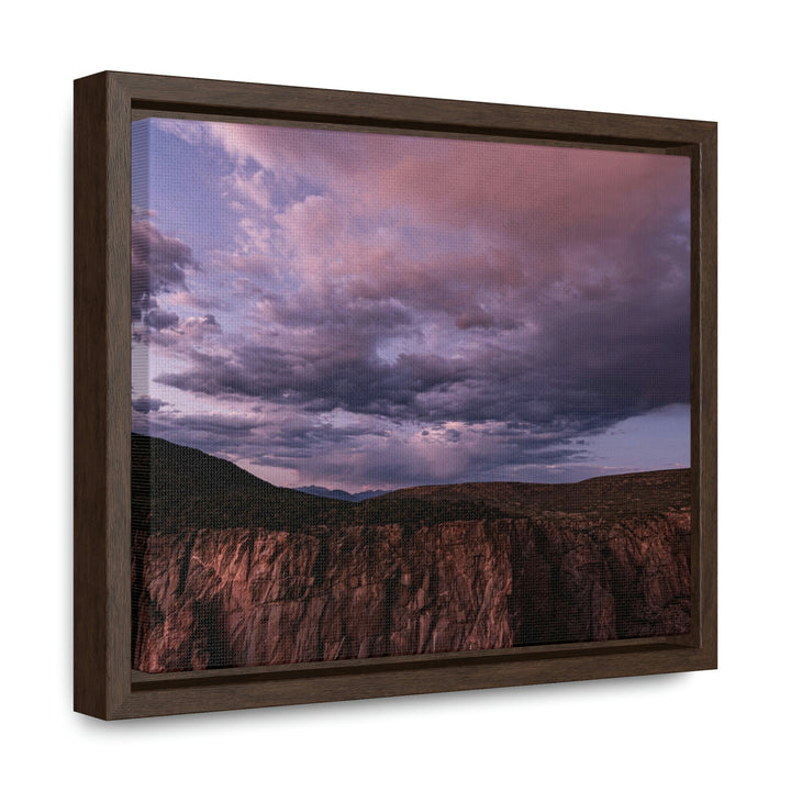 Painted Wall at Sunset Part 3 - Canvas with Frame