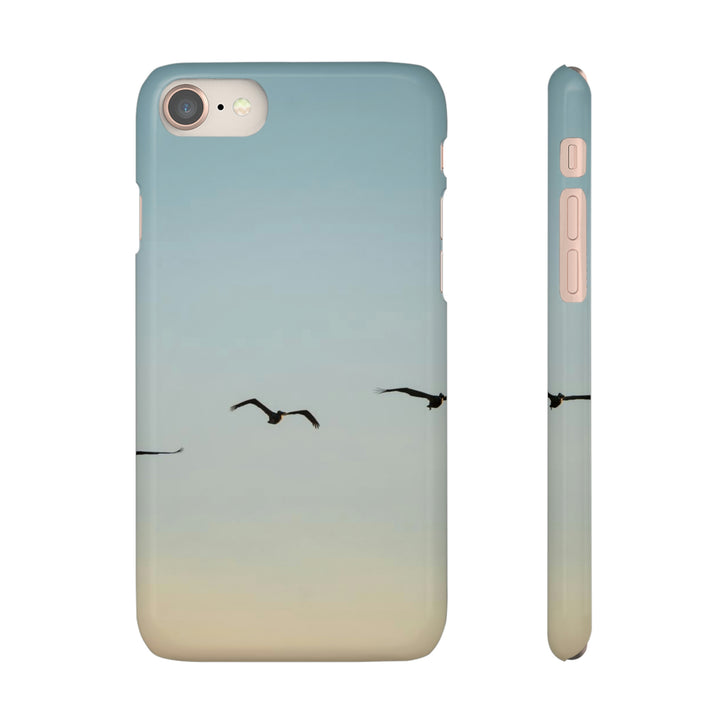 Brown Pelicans in Flight - Phone Case