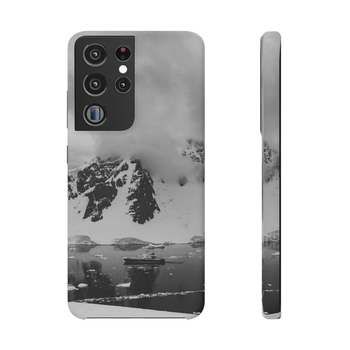 Peaceful Anchoring in Black and White - Phone Case