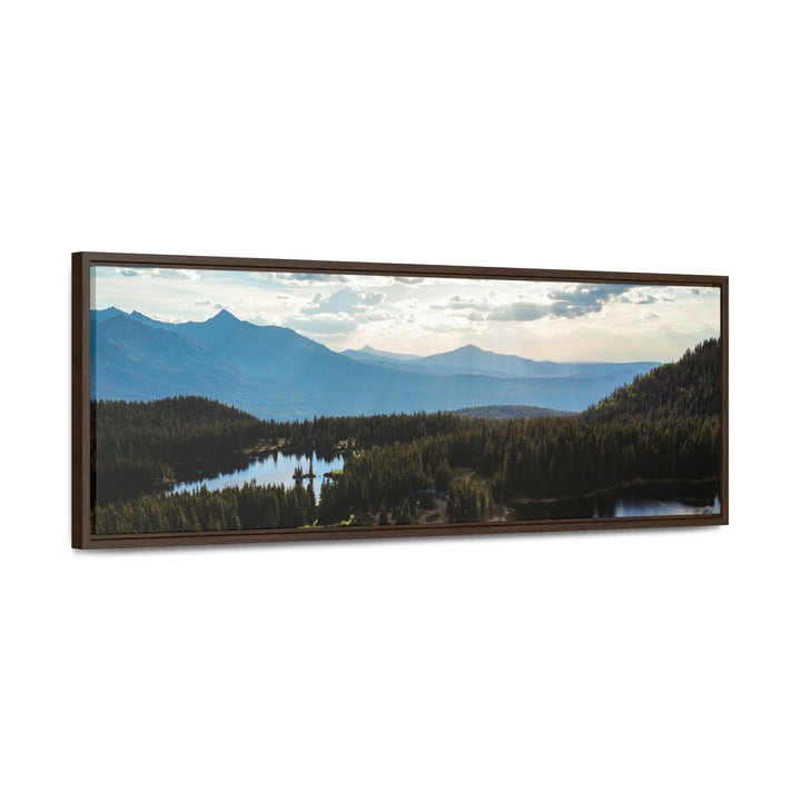 Cool Mountain Lakes - Canvas with Frame