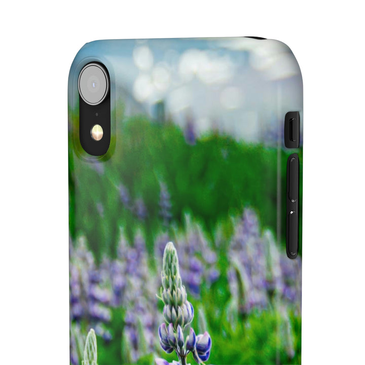 Glowing Lupin with Mountains - Phone Case