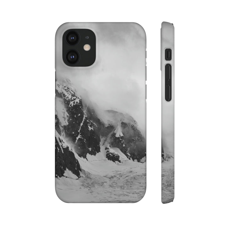 The Mist Descends in Black and White - Phone Case