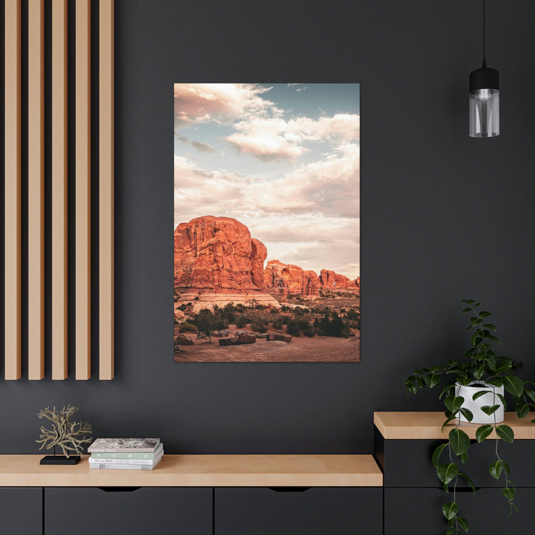 A Desert Sunset - Canvas