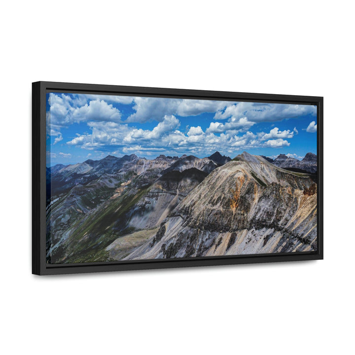 Imogene Pass From the Air - Canvas with Frame