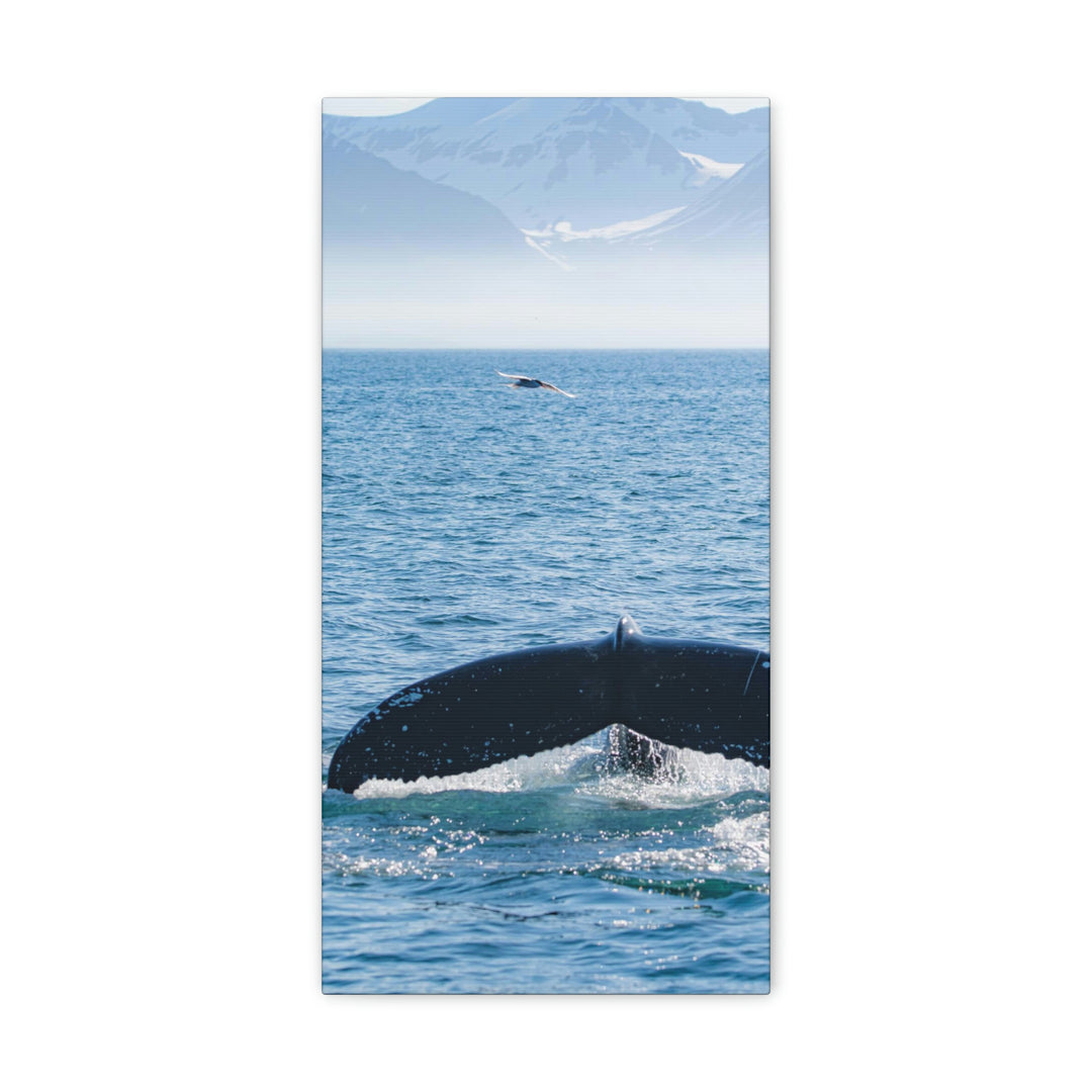 A Whale and A Mountain - Canvas