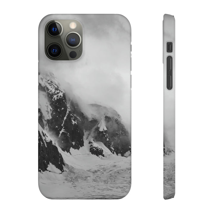 The Mist Descends in Black and White - Phone Case