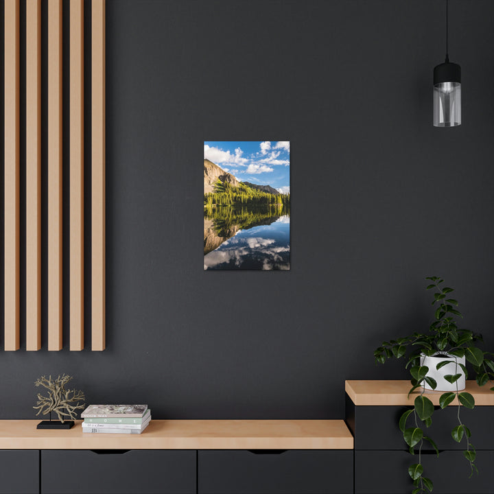 Mountain Scene Reflected - Canvas