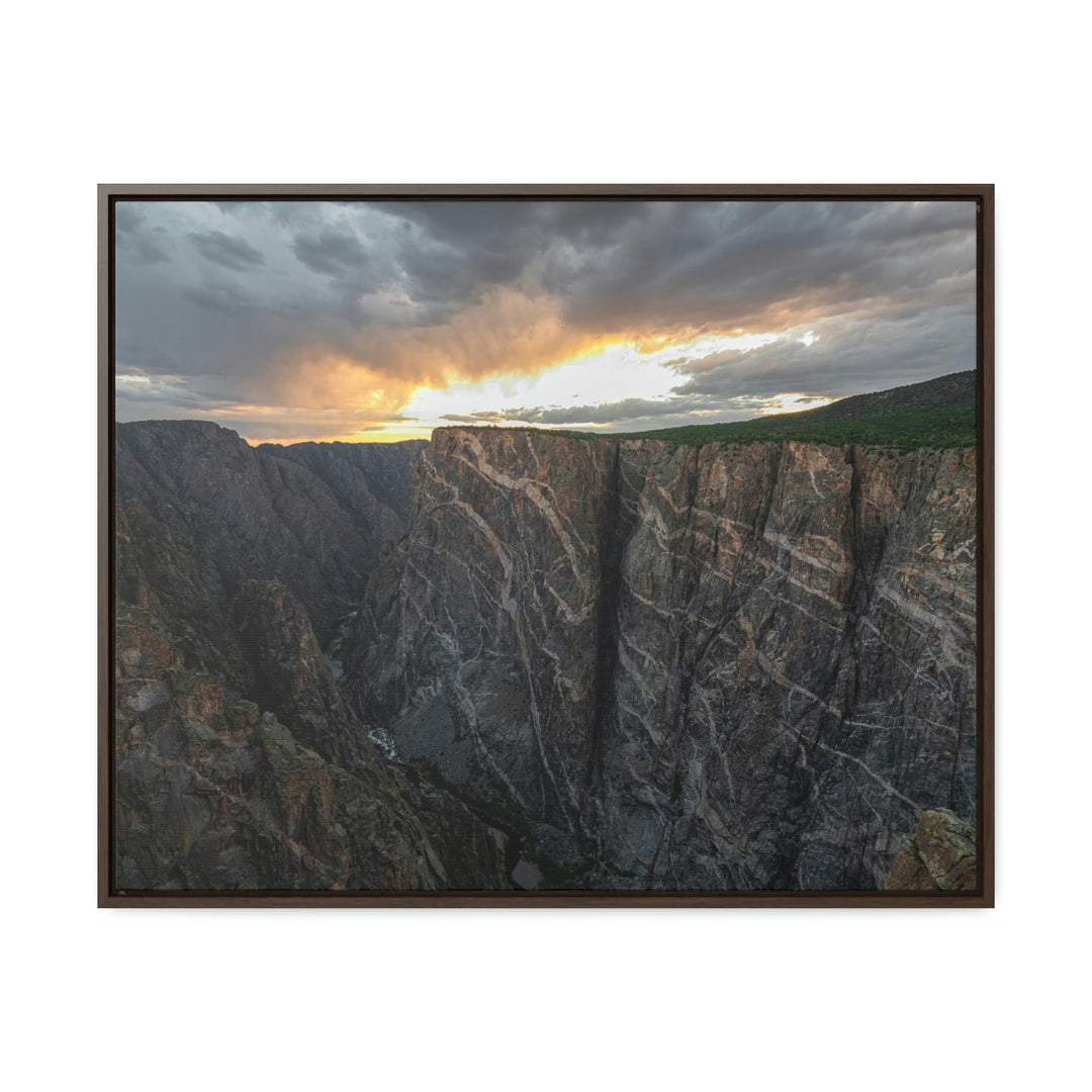 Painted Wall at Sunset Part 1 - Canvas with Frame