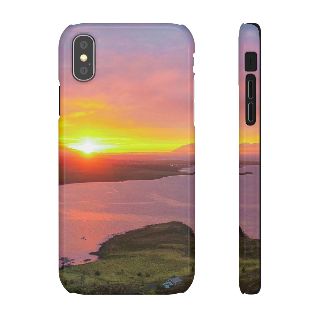 Sunset Over the Fjord Part 1 - Phone Case