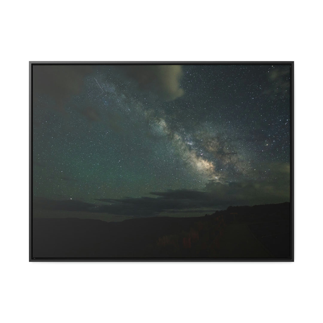 Milky Way Through the Clouds Part 2 - Canvas with Frame